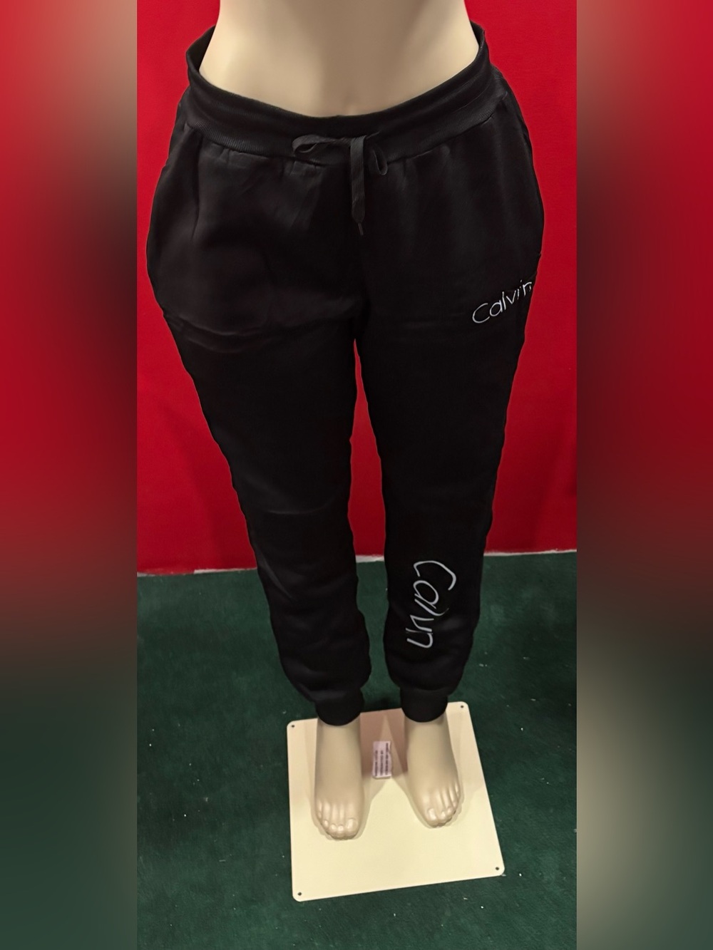 Calvin Klein Black Logo Jogger Sweatpants (2XL)(Size fit varies)Unisex